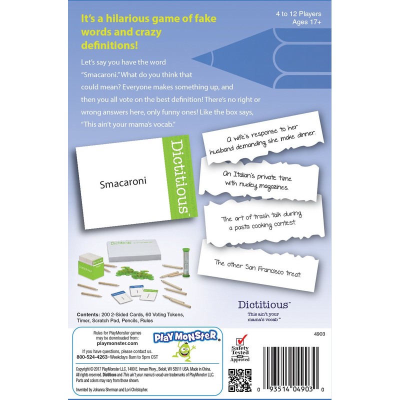 PlayMonster Dictitious Party Games