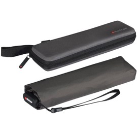 Knirps US.050 Pocket Umbrella Ultra Light Slim Manual in Case, dark grey, Modern, minimalist