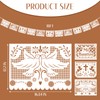 Frienda 6 Pcs Mi Bautizo Papel Picado Banner Baptism,White