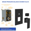 Dcolora 10 In. Rainfall Shower System with Handheld, Matte Black