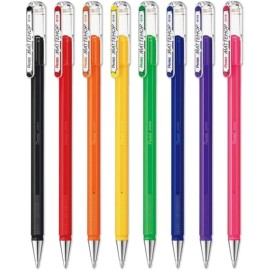 Pentel Mattehop  Liquid Gel Rollerball Pens  K1101.0Mm Nib  1 Of Each Colour  Pa