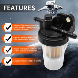 OXCANO 6A320-58862 Fuel Filter Assembly Compatible with Kubota Kubota B7510 B7610 B7800 B2320 B2620 B2920 B3000 L2501 L2800 L3200 L3400 Replaces 6A320-58860 6A320-59912