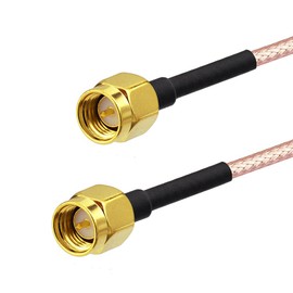 Superbat SMA Male to SMA Male Cable 6ft SMA Coax Cable 50 Ohm RG316 Coaxial Cable for 3G 4G LTE WiFi Antenna Analyzer Router RTL SDR Dongle SWR Meter etc. 2-Pack