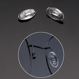 Eyeglass Nose Pads Push in 13mm 5Pairs Glasses Nose Pads Soft Silicone Compatible with Oakley Crosshair2.0/WireTap/Whisker/Maui Jim Sunglass