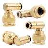 Brass Angled Tap Connector 1/2" & 3/4" 2in1,90° Elbow Female
