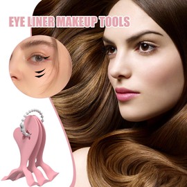 Eye Liner Stencil Tool,3-Piece Applicator Template for Beginner Eye Shadow | Beauty Tool Eyelash Shaper Helper for Business, Dates, Performance, Commuting