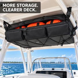 600D Oxford T-Top Boat Life Jacket Storage Bag, 35 x 20 x 7.5 Inch, Holds Up to 6 Life Jackets