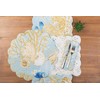 C&F Home Belmont Reef Reversible Machine Washable Scallop Quilt Placemats
