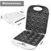 Mini Donut Maker, Non-Stick Donut Maker Machine, 110V 1400W Double-Sided