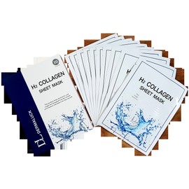 Derma Luck Hydrogen Collagen Sheet Mask Pack Skin Care Skin Shop Mineral Active Hydrogen Hyaluronic Acid / 더마럭 수소 콜라겐 시트마스크 팩 피부관리 피부샵 미네랄 활성수소 히알루론산