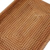 Serving Basket Tray with Handles Rattan Rectangle Large Capacity Durable
