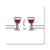 Grafik Werkstatt Funny Cork Coaster | Wine Face