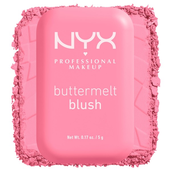 NYX PROFESSIONAL MAKEUP Buttermelt Powder Blush, Fade and Transfer-Resistant Blush,
