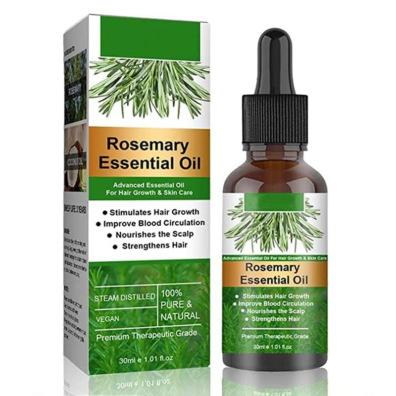 Aceite Natural de Romero para Crecimiento del Cabello