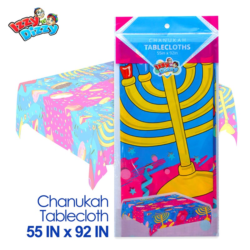 Izzy 'n' Dizzy Hanukkah Tablecloth - Hanukkah Paper Goods -