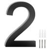 Meision House Number Anthracite Stainless Steel House Number RAL 7016