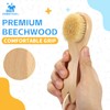 DEBETOOL 3-Piece Laundry Brush for Stains on Clothes, Gentle Boar