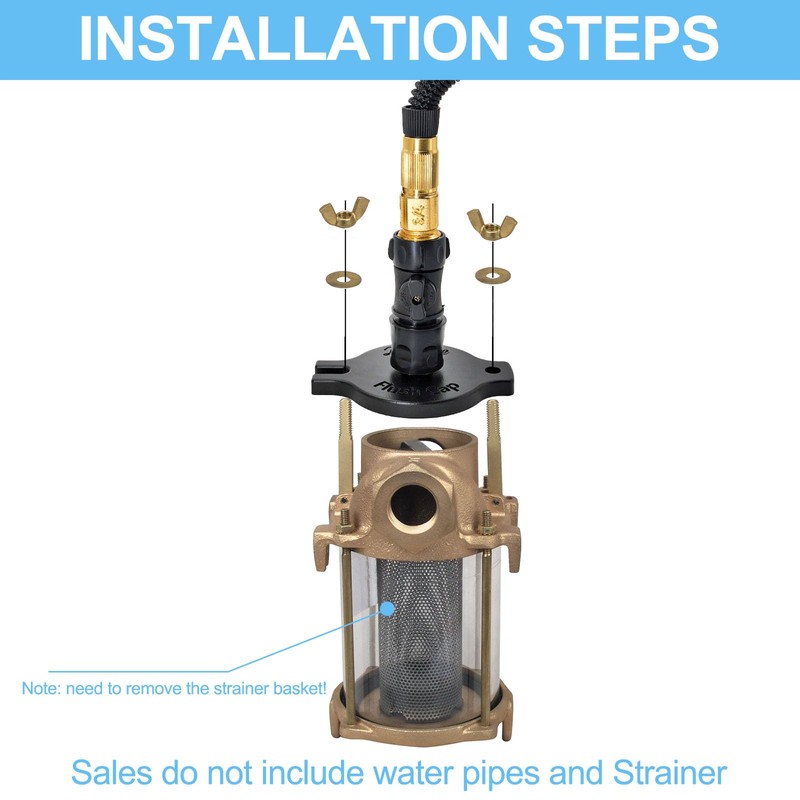 LOVXULEE Salt Remove Flush kit,Boat Winterizing Kit,for Perko Sea Strainer