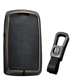 KUNIO Car Key Case Fits Mazda 3 CX30 CX-30 MX-30 CX5 CX-5 MX5 CX3 2019-2023 Key Cover Metal Key Protector Key Fob 3 Buttons B Black, B Black