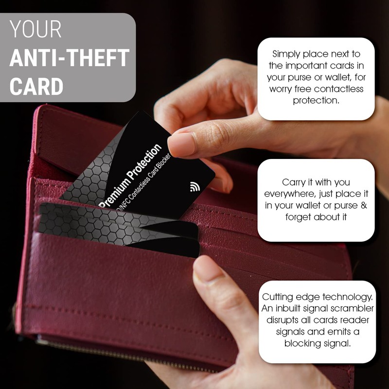 KF-Premium RFID/NFC Anti-Theft Blocking Fraud Protective Cards (Pack of 2)