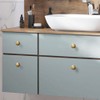 Goo-Ki 6 Pack Antique Brass Cabinet Drawer Knob Kitchen Hardware