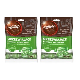 WAWEL CUKIERKI ORZEZWIAJACE KARMELKI NADZIEWANE MINT CANDIES 120G (4.23OZ) 2PACK