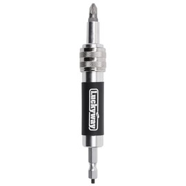 Luckyway #6 Countersink Drill Bit, Quick Change Drill and Drive Set, Drill Flip Drive Set