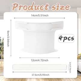 Shoyisenka 4 Pcs Sheet Holders for Corners, Adjustable Bed Sheet Holder, Heavy Duty Elastic Corner Fasteners with Lock Strips, Fitted Sheet Tightener & Mattress Grippers (White)