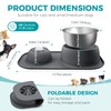 Dog Licking Bowl with Rolling Ball,Food and Water Bowl Set