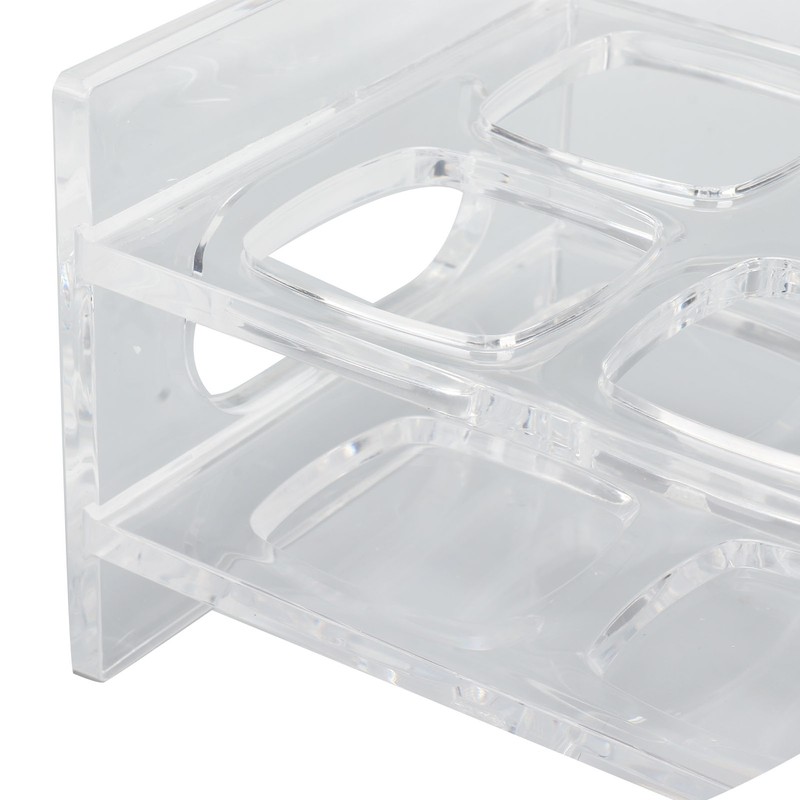 Acrylic Shot Glass Holder Carrying 6 Square Transparent Liquor Cup
