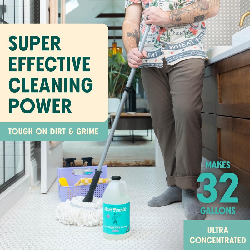 Aunt Fannie's Ultra Concentrated Floor Cleaner Vinegar Wash, Multi-Surface Solution