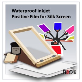 Waterproof Inkjet Clear Film For Silk Screen 8.5" x 11" (100 Sheets)