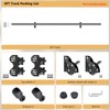 104RDHOUSE 4FT Sliding Library Ladder Hardware Kit, Black Retractable Rolling
