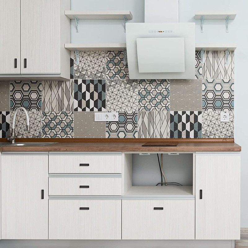 Ravinte 30 Pack Black Square Bar Cabinet Knobs 2 Inch