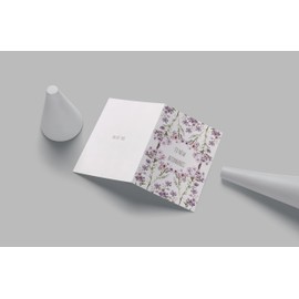 WBdesignz To New Beginnings Greeting Card - Floral Card for New Beginnings, Restart, Farewell, Retirement or New Chapter - Elegant Floral Design - Includes Envelope - A6 Size