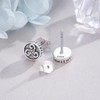 Viking Celtic earings 925 Sterling Silver Triskele Stud Earrings Triskelion