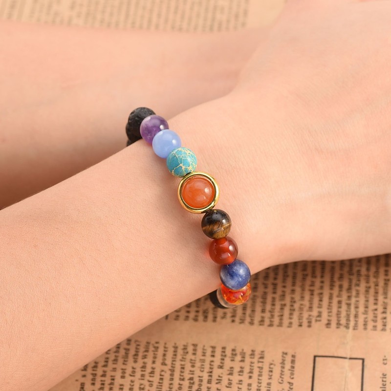 Jovivi Solar System Bracelet Universe Galaxy The Nine Planets Natural