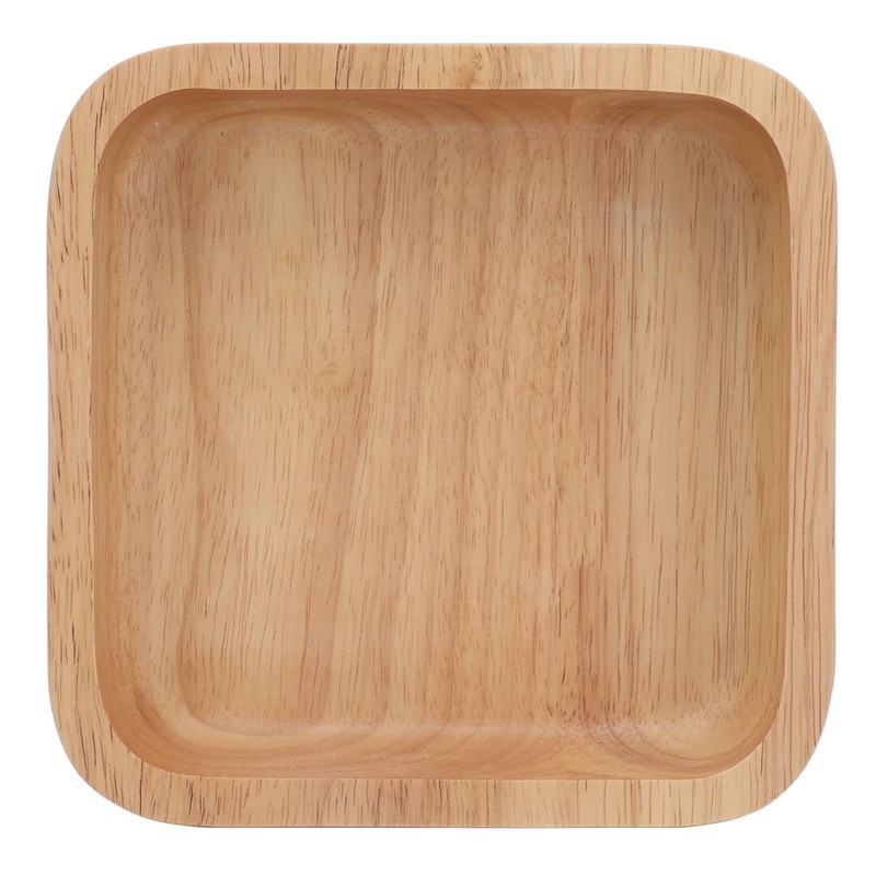 Wood Salad Bowl Square Thicked Simple Food Rice Salad Bowl