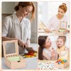 Index Card Holder 3x5, Recipe Cards Case with Clear Lid,