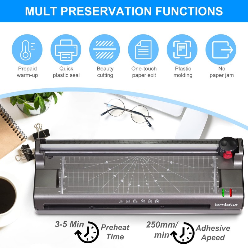 7 in 1 Thermal Laminator Machine 11X17 with 70 Letter