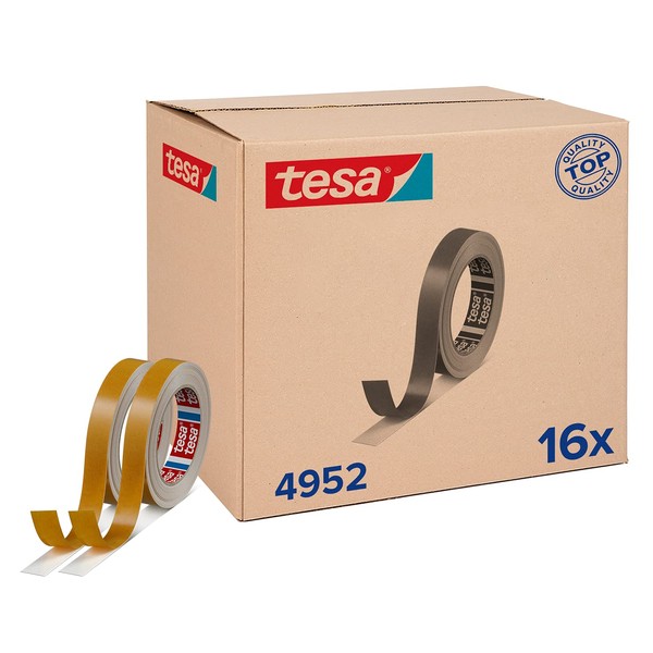 tesa fix 4952 Mounting Tape Pack of 16 - Moisture-Resistant