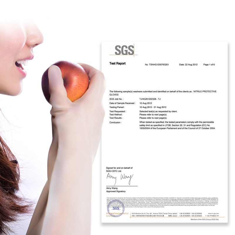 JOYECO Cleaning Gloves Dishwashing Kitchen Gloves Reusable Rubber 3 Pairs