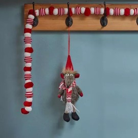 Marco Paul Christmas Decorations Christmas Tree Decoration Xmas Decorations Christmas Ornaments Christmas Baubles Hanging Ornaments for Xmas Hanging Decorations Holiday (Rat)