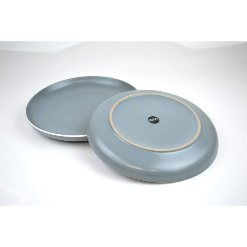 YöL Set of 4 Dinner Plates Tableware Round Dishes Solid