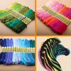 Premium Rainbow Color Embroidery Floss 140 Skeins Per Pack with