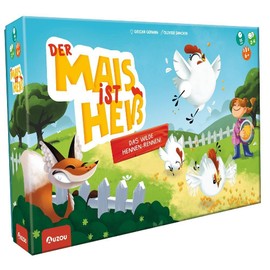 AUZOU | Der Mais ist heiß | Das wilde Hennen-Rennen | Children's Games from 6 Years | Board Games | Gift for Children's Birthday | Preschool | Gifts | Board Game | For 2-4 Players from 6 Years