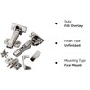 Full Overlay Blum 110 deg Soft-Close BLUMotion Clip Top Frameless