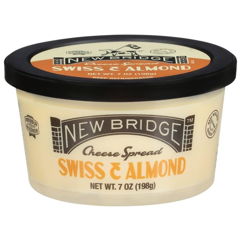 New Bridge Swiss & Almond Spread, 7 oz, 12 Pack
