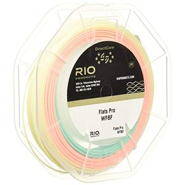 RIO Fly Fishing Fly Line Flats Pro Wf10F Fishing Line, Aqua/Orange/Sand