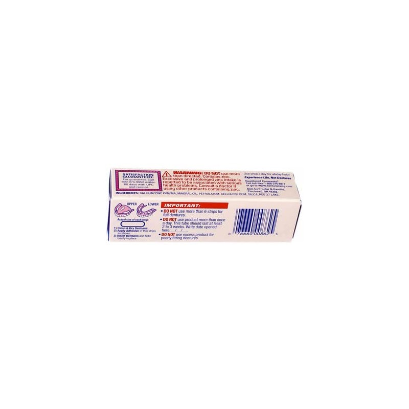 Fixodent Crema adhesiva para dentaduras postizas original, 21 g (paquete